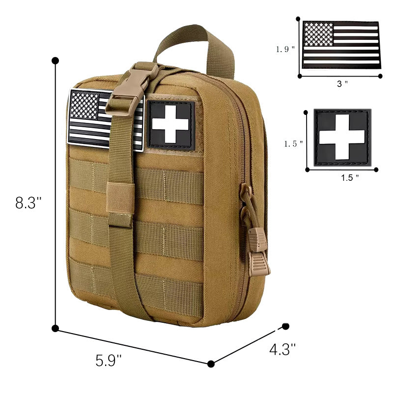 900D Waterproof Nylon Rip-Away Tactical First Aid Pouch - IFAK